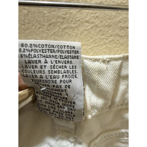 Simon Chang Denim Womens White Rhinestone Hem Ankle Jeans Size 12 Style 6654 - Picture 11 of 11